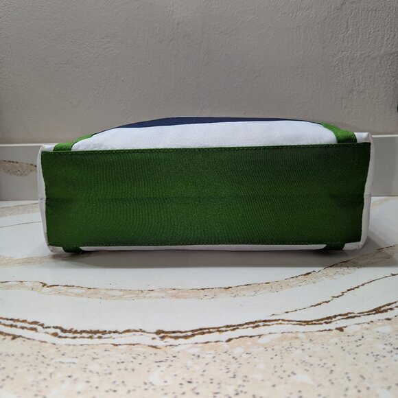 Kate Spade Clinic Colab Blue and White Striped Tote Bag - Picture 6 of 6